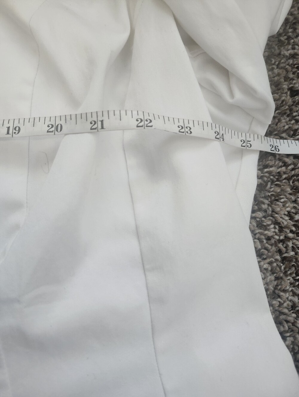 Avenue Size 26 White 3/4 Sleeve 2-button Blazer - Picture 5 of 6